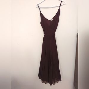 Wilfred pleated wrap dress